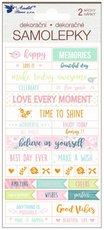 Samolepky s texty scrapbooking/di s rabou 2 archy, 17 x 9 cm, 15011