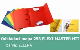 Mapa odkldac 253 FLEXI MASTER HIT, zelen, 250g, 3 klopy, 1ks/1bal 223.02