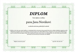 Papr certifikan A4, 20 list, zelen OP1577
