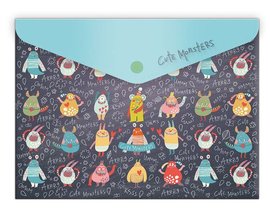 Obal plastov A5 s drukem &#039;Cute Monsters&#039; - 1647-0290