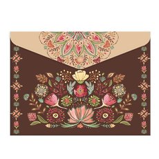 Plastov oblka s drukem A4 Floral scape  - 1650-0389