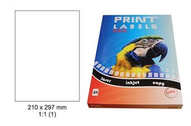 Etikety Print Emy 210x297mm, bl 1ks/arch, 100 arch, samolepc       .483