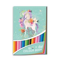 Barevn papr A4, 24 list-14barev, 150g/m2      Magical World - 1703-0386