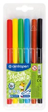 Popisova CENTROPEN COLOUR WORLD 7550/ 6ks/TP obal, sada fix, 2mm, vyprateln