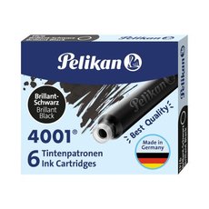 Inkoustov bombiky PELIKAN 4001 ern 6ks   00301218
