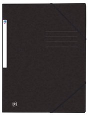 Mapa odkldac prepn s gumikou A4 OXFORD, ern, 390g, 3 klopy    	60079391