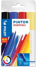 Sada popisova PILOT Pintor Essentials - M hrot 1,4 mm, 4ks 4076/S4-ESSENTIALS