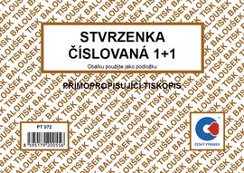 Stvrzenka A6 propisujc, 1+1 slovan PT072