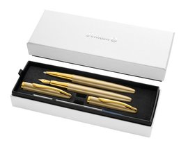 Pero plnic a roller Pelikan Jazz Noble - zlat v boxu        00826921
