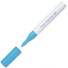 Popisova PILOT Pintor - akrylov, pastel. modr, F (tenk hrot) 1 mm 4074-023