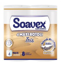 Toaletn papr SOAVEX TRIS PD 155/4/40  17m   3vrst. ist celulza