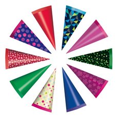 Kornout na sladkosti 15cm kulat mix  50035106