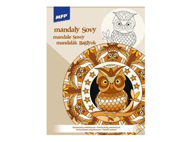 Omalovnky antistresov Mandaly Sovy - 210x276mm/24s     5301071