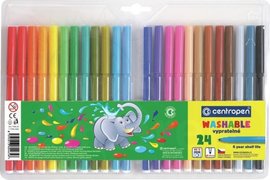 Popisovae CENTROPEN Vyprateln 7790/24ks/TP obal, sada fix, 1mm