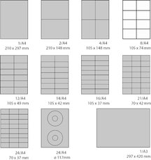 Etikety Canon White Matt 8/A4/100/130g /104x73,5 LAB241