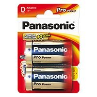 Baterie alkalick, velk monolnek, D, 1.5V, Panasonic, blistr, 2-pack, Pro Power
