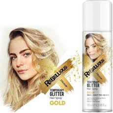 Lak na vlasy barevn s glitry 125 ml - Zlat