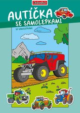 Omalovnka - A4 - se samolepkami - Autka