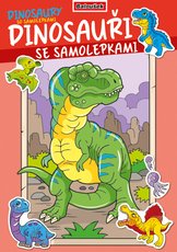 Omalovnka - A4 - se samolepkami - Dinosaui