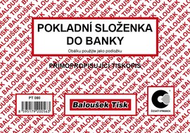 Pokladn sloenka do banky A6