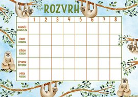 Rozvrh hodin Lenochodi