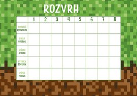 Rozvrh hodin Kostky