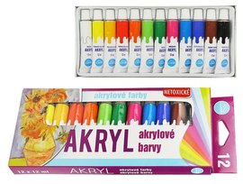 Barvy akrylov sada 12 barev 12ml  28651