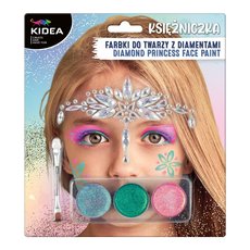 Barvy na obliej PRINCEZNA-3 barvy+ttec a diamanty,sada