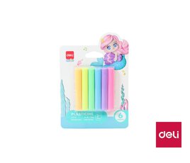 Plastelna mkk 6 barev PASTEL DELI EH714