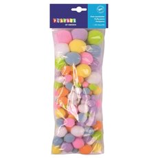 Bambulky pastelov barvy 100ks - mix velikost