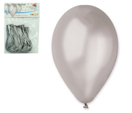 Balnky METAL - 10ks, stbrn