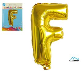 Balnek foliov &#039;F&#039; - zlat 43cm