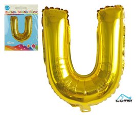Balnek foliov &#039;U&#039; - zlat 43cm