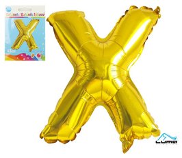 Balnek foliov &#039;X&#039; - zlat 43cm