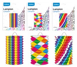 Lampion 15cm vlec mix LUMA