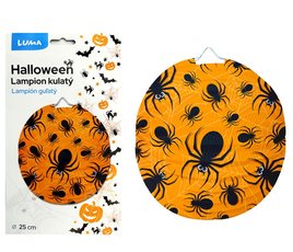 Lampion 25cm kulat HALLOWEEN pavouk LUMA