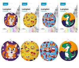 Lampion 25cm kulat dtsk LUMA mix
