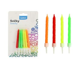 Svky dortov Spirla neon- 12ks