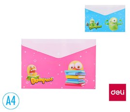 Obal spisov s klopou a drukem A4 BUMPEES DELI EZ65102