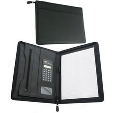 Portfolio A4 černé, zip, kalkulačka      EAC1132