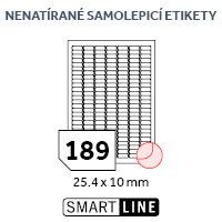 Etikety EUROLABELS 25,4x10 mm, bl, 189ks/arch, 100 arch, samolepc
