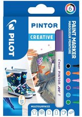 Sada popisova PILOT Pintor Creative - F hrot 1 mm, 6ks 4074/S6-FUN