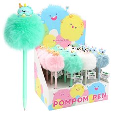 Pero gelov PomPom - 0,7 mm, modr npl (mix barev)   240045