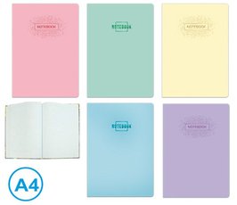 Kniha zznamov A4 linka 96l Pastel,LUMA H236070