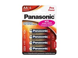 Baterie alkalick, AA, 1.5V, Panasonic, blistr, 4-pack, 235999, Pro Power