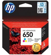 CTR-HP CZ102AE, HP 650, Color, 200str.,orig. ink.