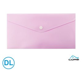 Obal spisov s klopou a drukem DL pastel LUMA,fialov