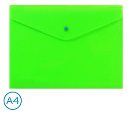 Obal spisov s klopou a drukem A4 neonLUMA,zelen