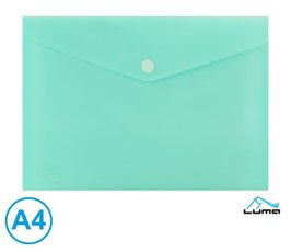 Obal spisov s klopou a drukem A4 pastel LUMA,zelen