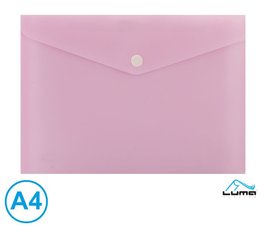 Obal spisov s klopou a drukem A4 pastel LUMA,fialov